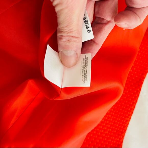 Kasper orange checked zipper office preppy open blazer 14 - Picture 7 of 7